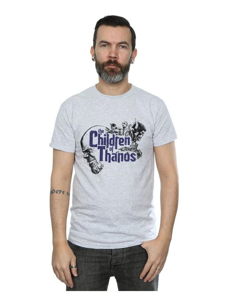 Marvel - T-shirt AVENGERS INFINITY WAR CHILDREN OF THANOS Gris chiné - Kiabi