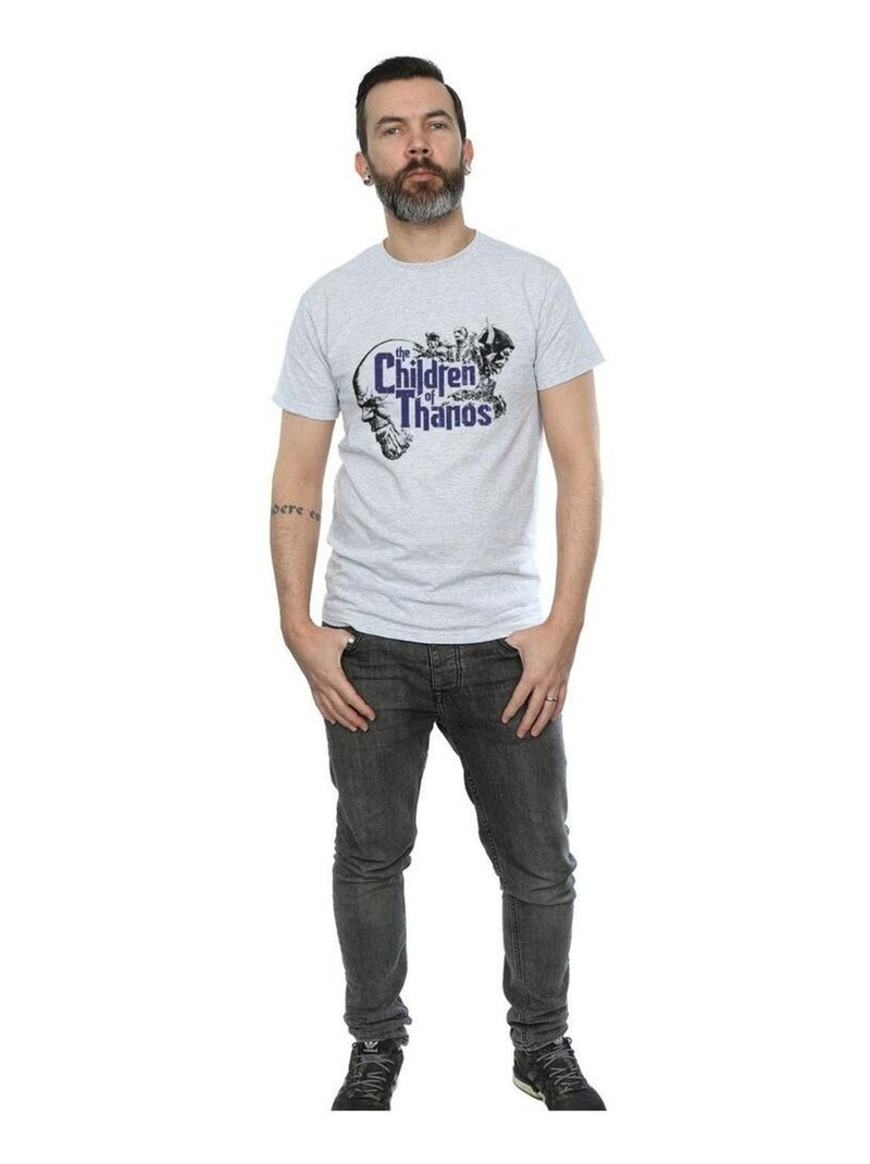 Marvel - T-shirt AVENGERS INFINITY WAR CHILDREN OF THANOS Gris chiné - Kiabi
