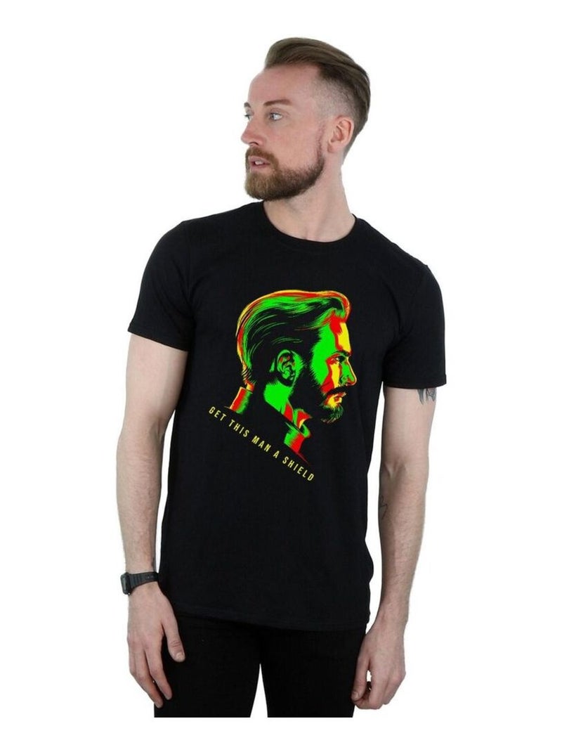 Marvel - T-shirt AVENGERS INFINITY WAR GET THIS MAN A Noir - Kiabi