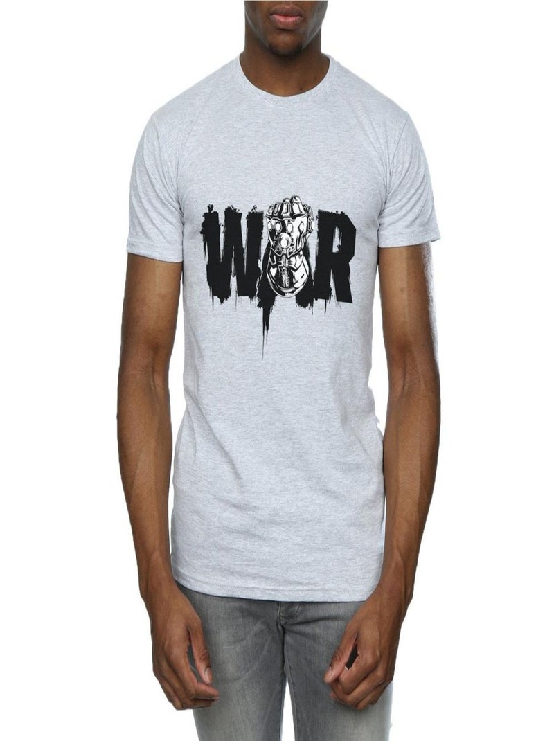 Marvel - T-shirt AVENGERS INFINITY WAR Gris chiné - Kiabi