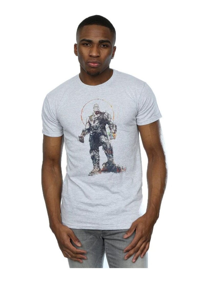 Marvel - T-shirt AVENGERS INFINITY WAR Gris chiné - Kiabi