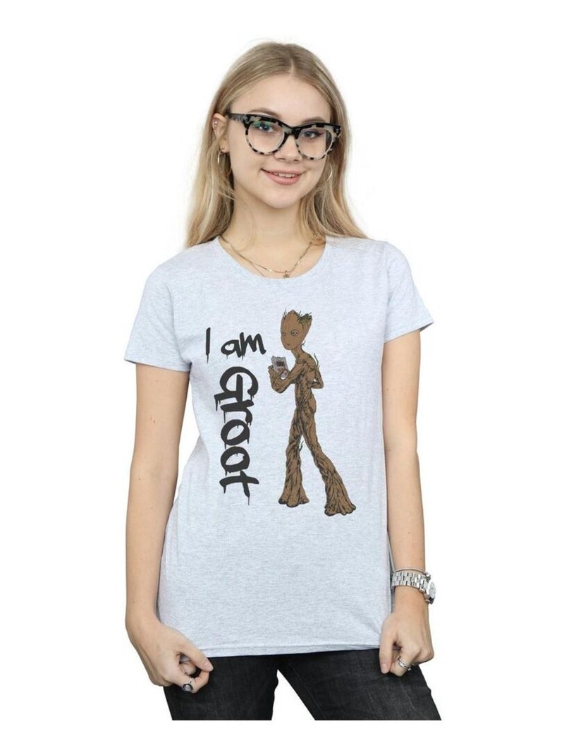 Marvel - T-shirt AVENGERS INFINITY WAR Gris chiné - Kiabi