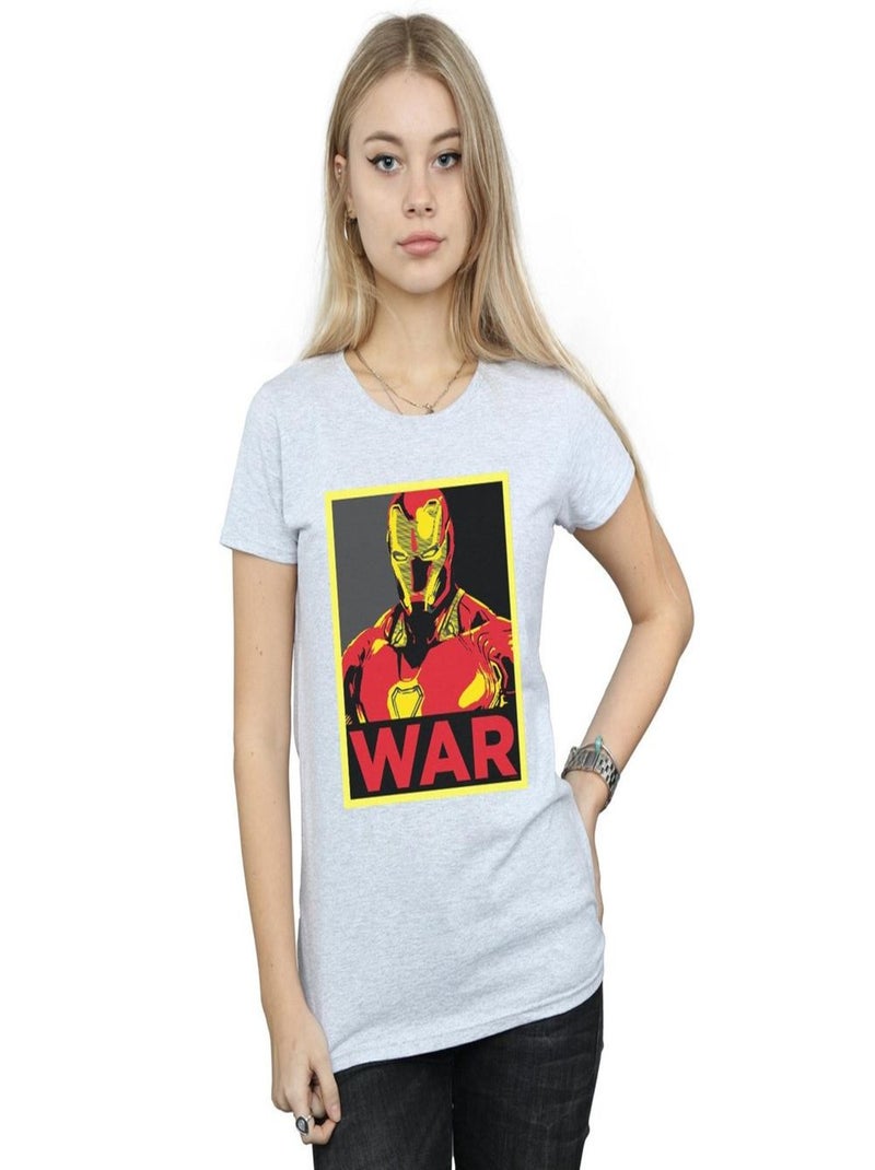 Marvel - T-shirt AVENGERS INFINITY WAR Gris chiné - Kiabi