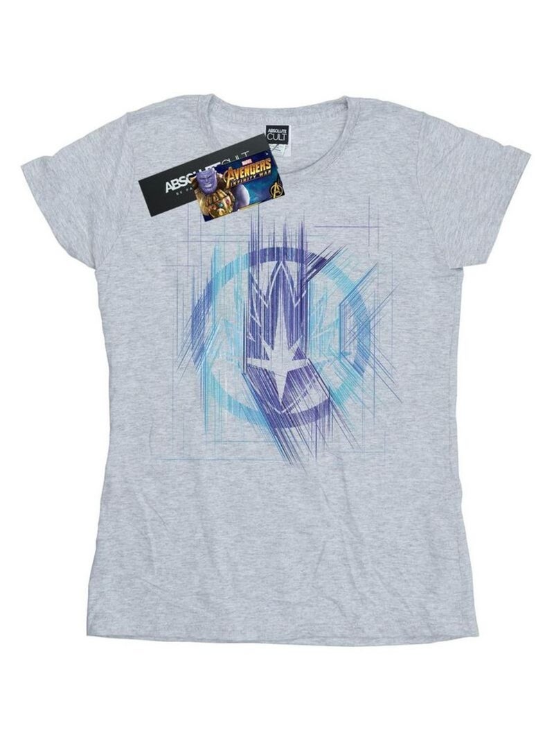 Marvel - T-shirt AVENGERS INFINITY WAR GUARDIAN Gris chiné - Kiabi