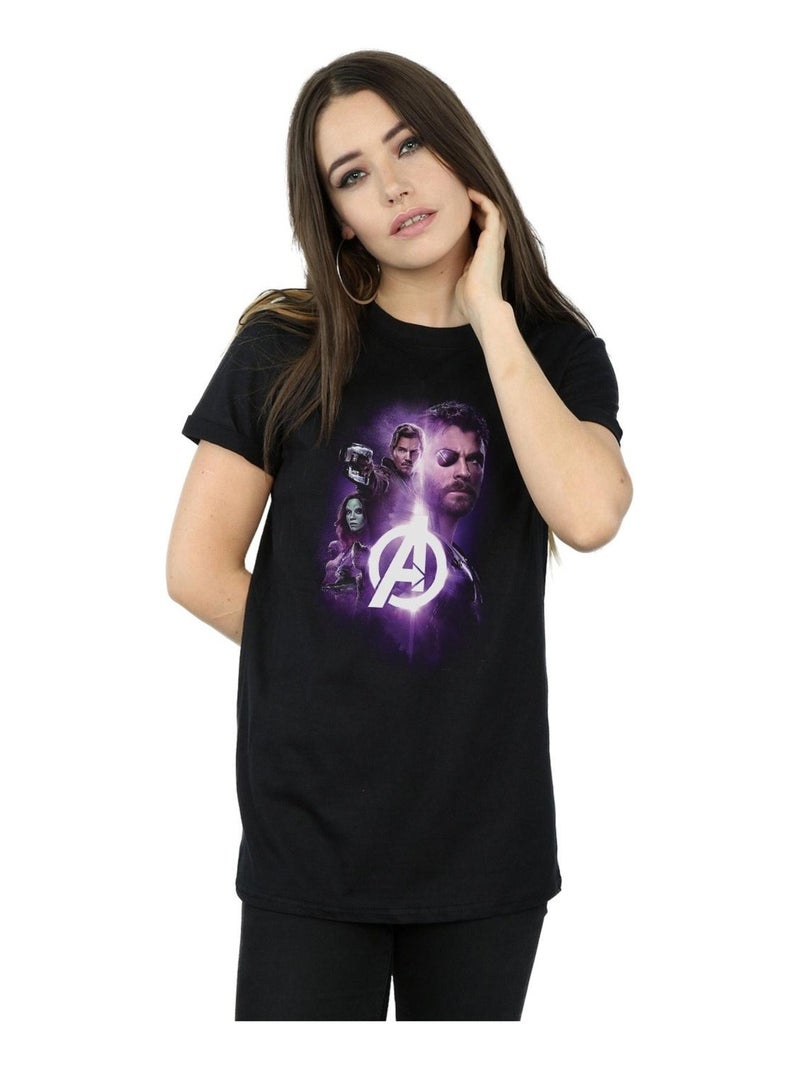 Marvel - T-shirt AVENGERS INFINITY WAR GUARDIANS TEAM UP Noir - Kiabi