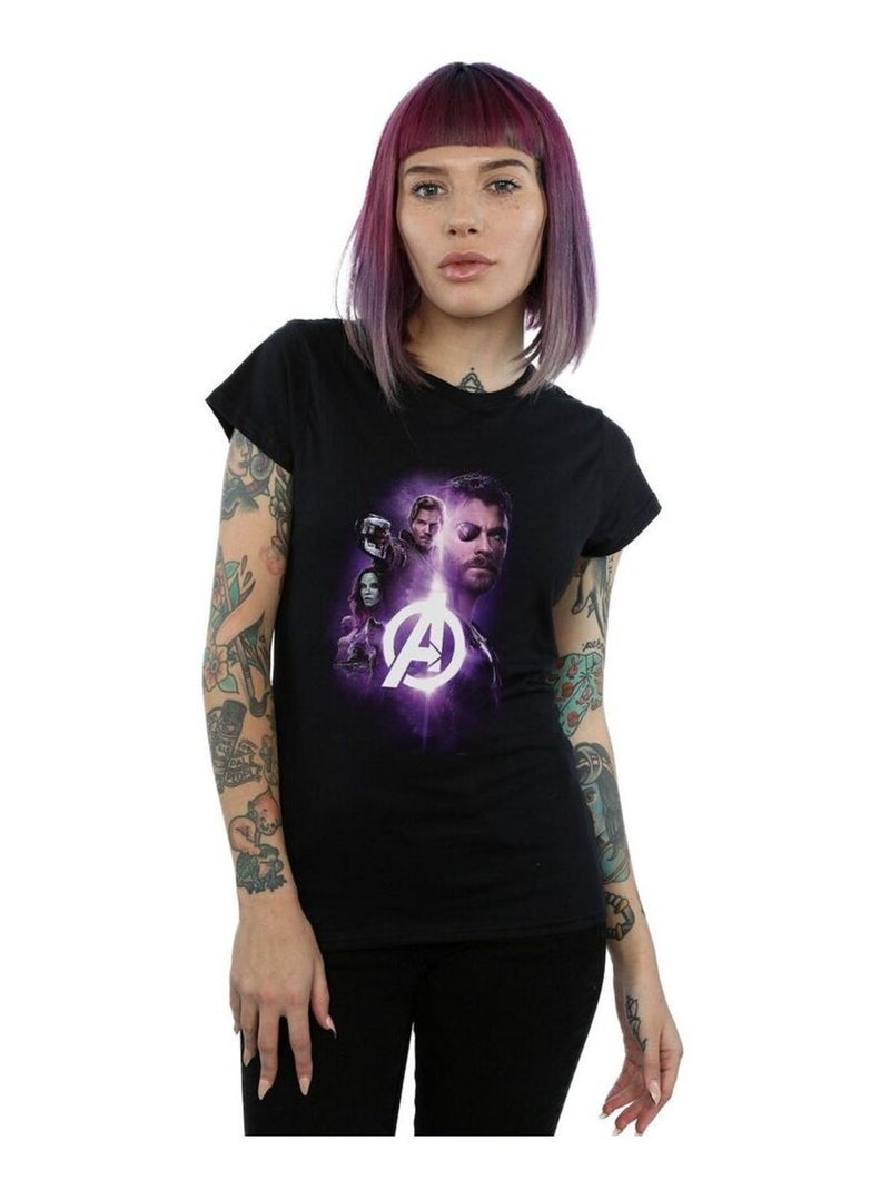 Marvel - T-shirt AVENGERS INFINITY WAR GUARDIANS TEAM UP Noir - Kiabi