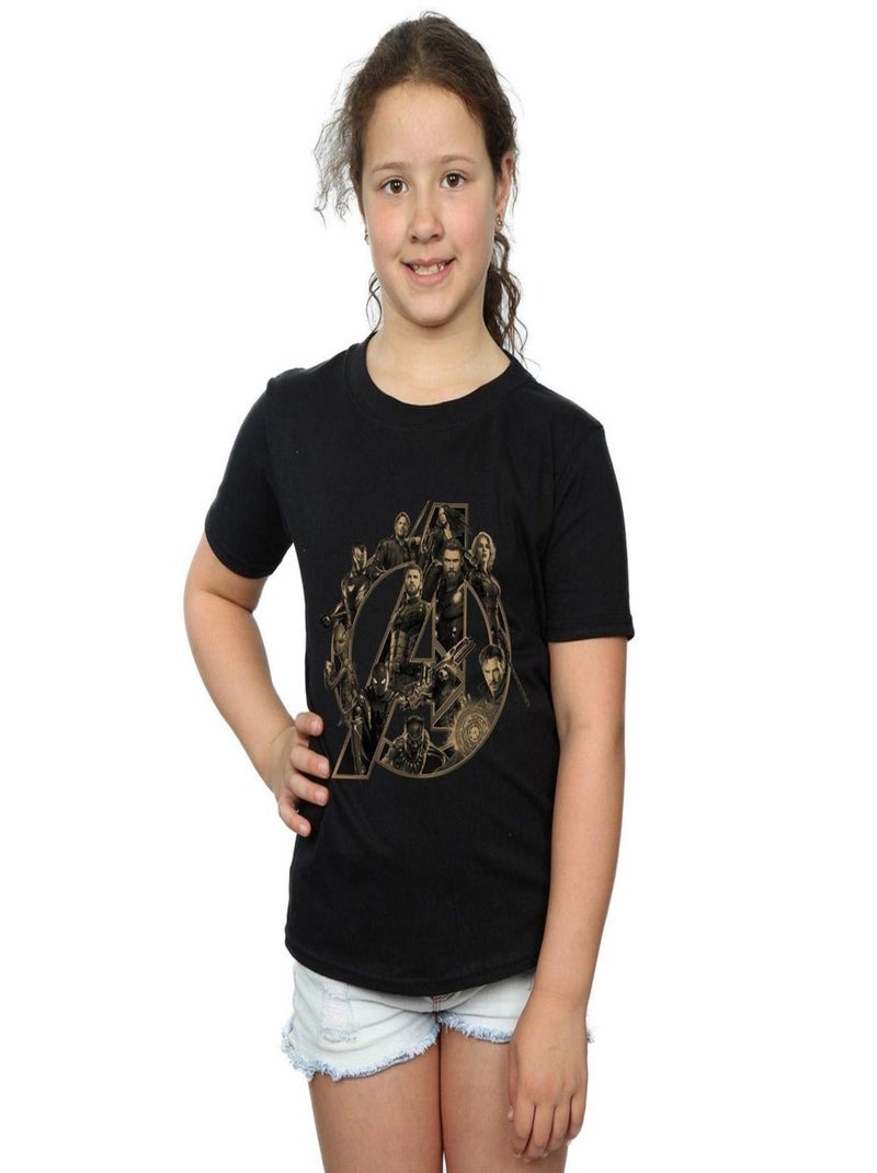 Marvel - T-shirt AVENGERS INFINITY WAR MARVEL Noir - Kiabi