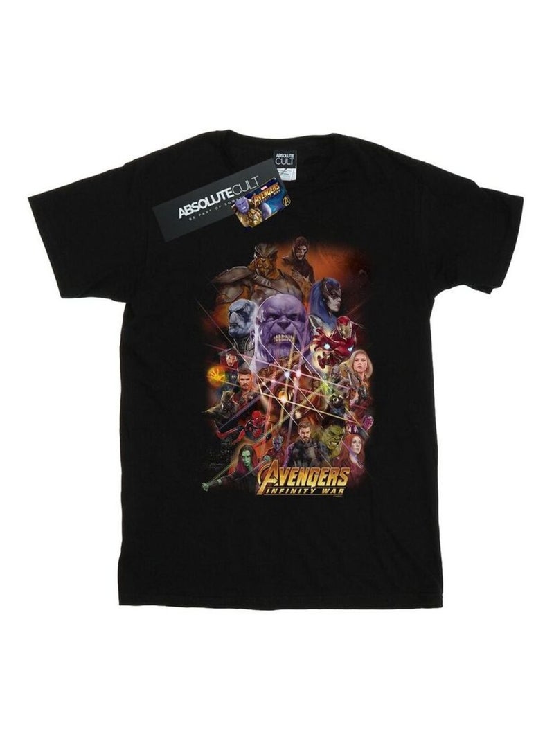 Marvel - T-shirt Avengers: Infinity War Noir - Kiabi
