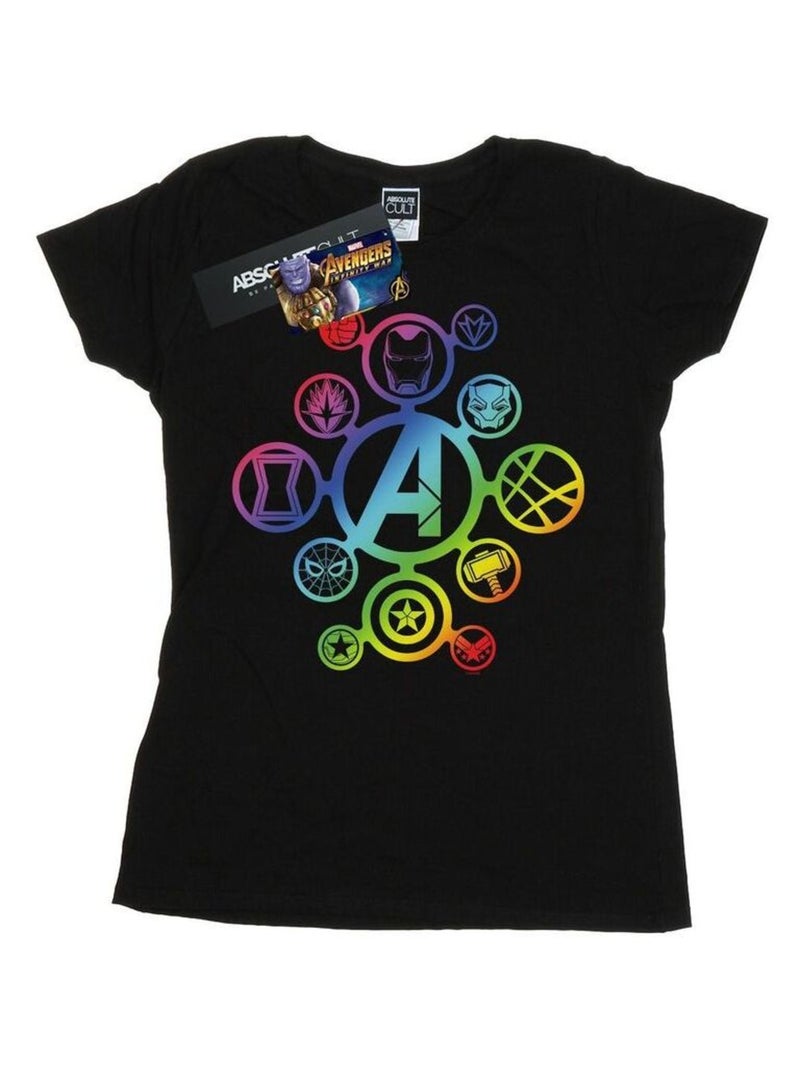 Marvel - T-shirt Avengers: Infinity War Noir - Kiabi