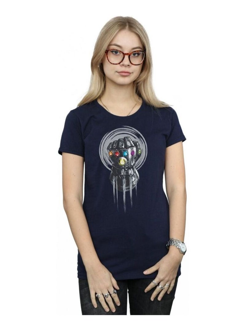 Marvel - T-shirt AVENGERS INFINITY WAR POWER Bleu marine - Kiabi
