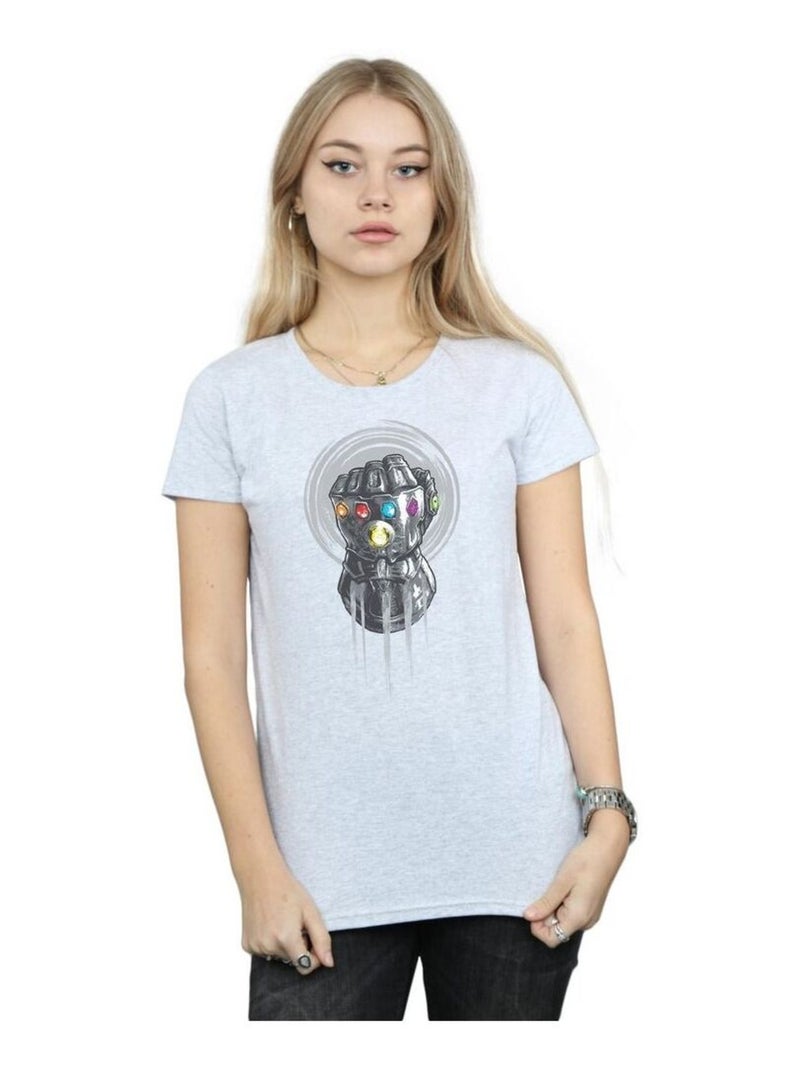 Marvel - T-shirt AVENGERS INFINITY WAR POWER Gris chiné - Kiabi