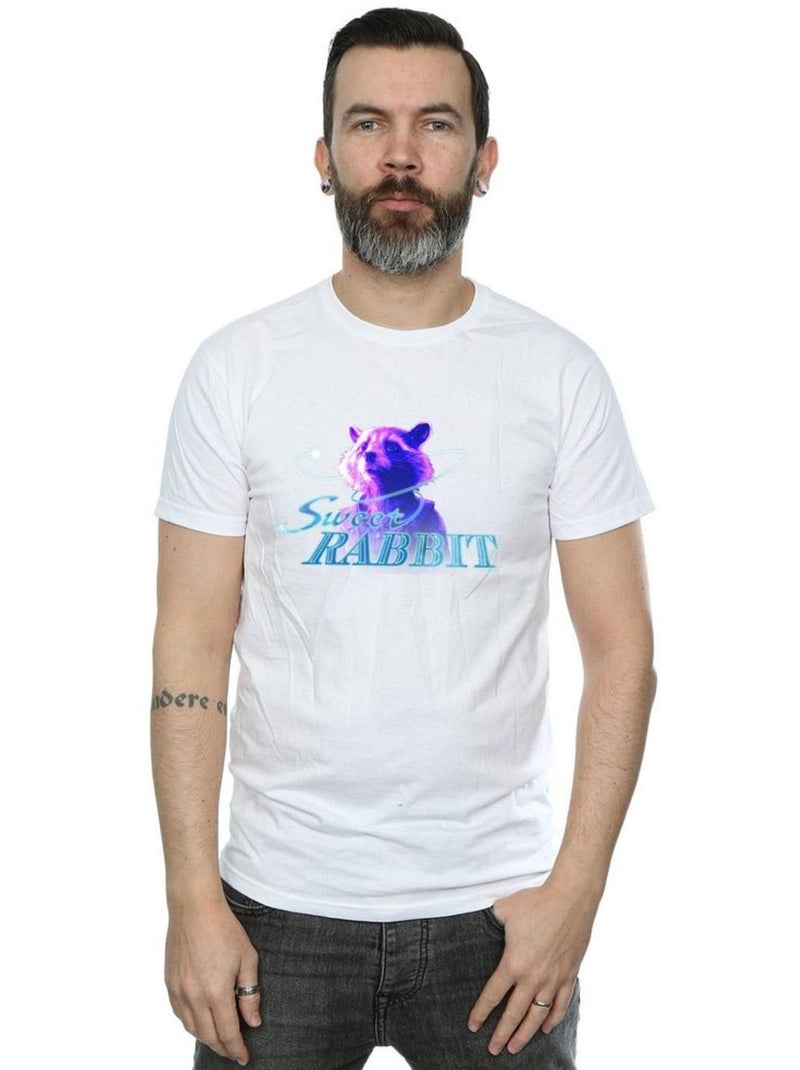 Marvel - T-shirt AVENGERS INFINITY WAR SWEET RABBIT Blanc - Kiabi