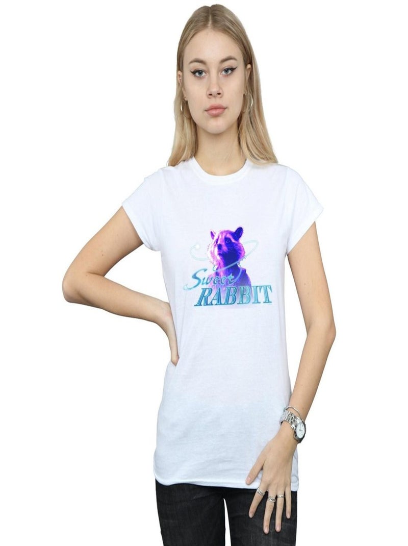 Marvel - T-shirt AVENGERS INFINITY WAR SWEET RABBIT Blanc - Kiabi