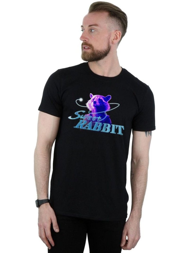 Marvel - T-shirt AVENGERS INFINITY WAR SWEET RABBIT Noir - Kiabi