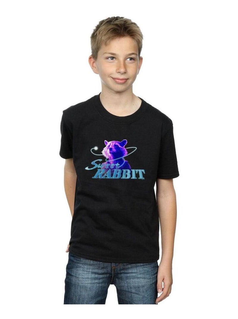 Marvel - T-shirt AVENGERS INFINITY WAR SWEET RABBIT Noir - Kiabi
