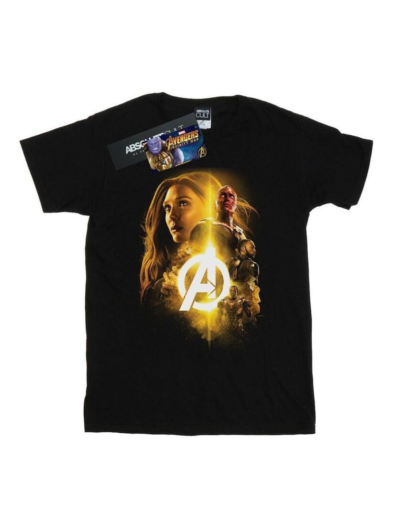 Marvel - T-shirt AVENGERS INFINITY WAR WITCH TEAM UP Noir - Kiabi