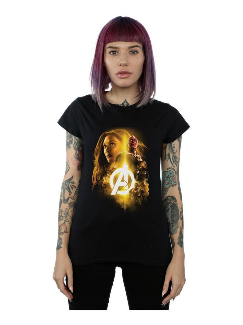 Marvel - T-shirt AVENGERS INFINITY WAR WITCH TEAM UP Noir - Kiabi