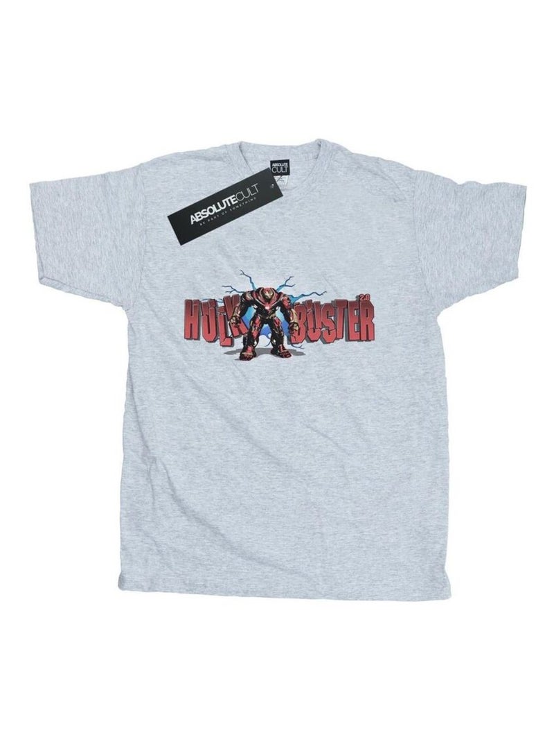 Marvel - T-shirt AVENGERS INFINITY WARBUSTER 2.0 Gris chiné - Kiabi