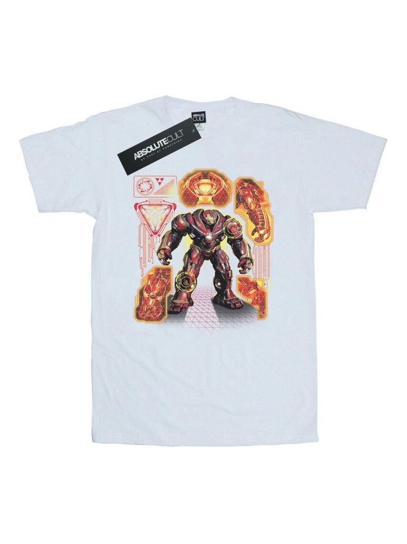 Marvel - T-shirt AVENGERS INFINITY WARBUSTER Blanc - Kiabi