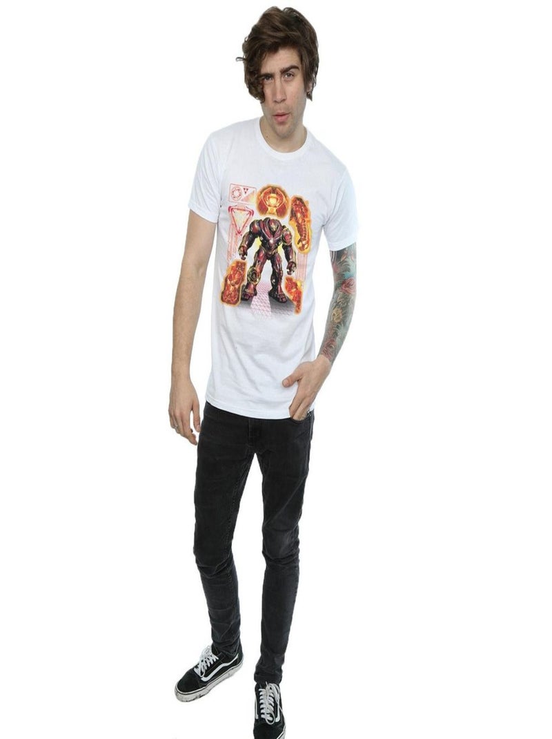 Marvel - T-shirt AVENGERS INFINITY WARBUSTER Blanc - Kiabi