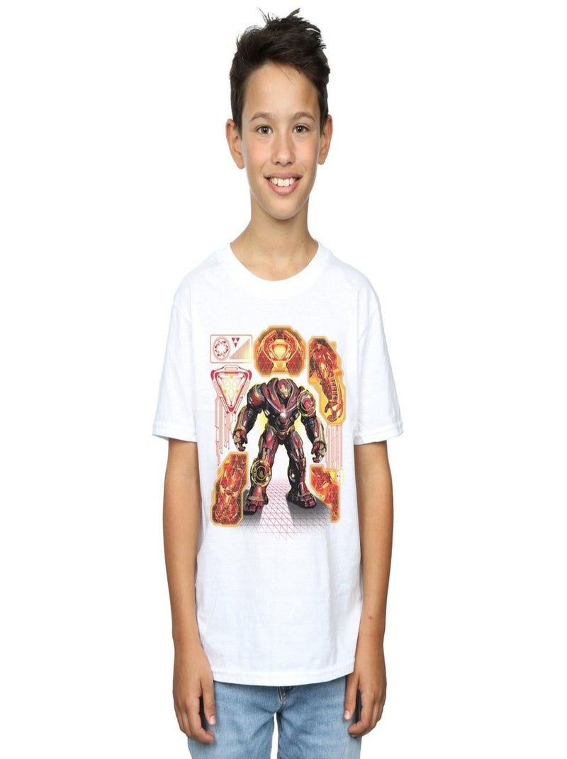 Marvel - T-shirt AVENGERS INFINITY WARBUSTER Blanc - Kiabi