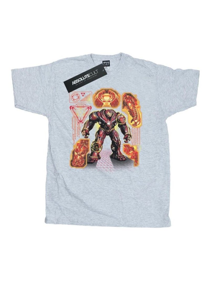 Marvel - T-shirt AVENGERS INFINITY WARBUSTER Gris chiné - Kiabi