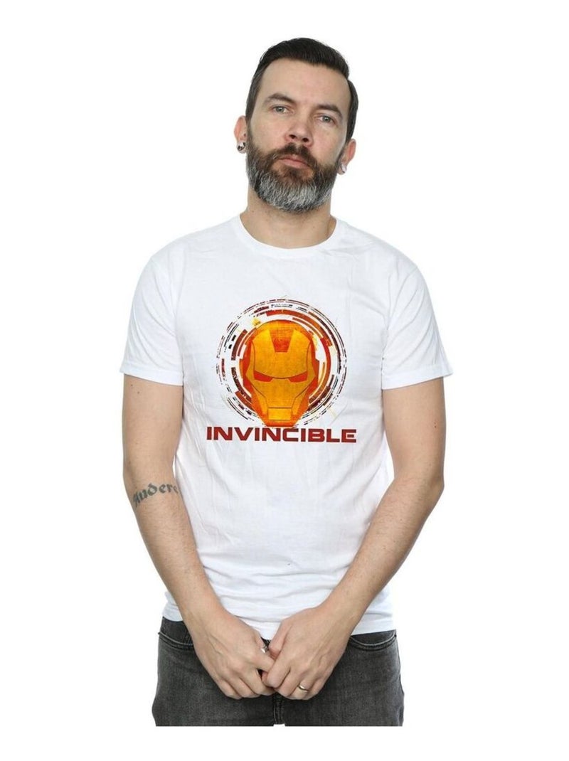 Marvel - T-shirt AVENGERS INVINCIBLE Blanc - Kiabi