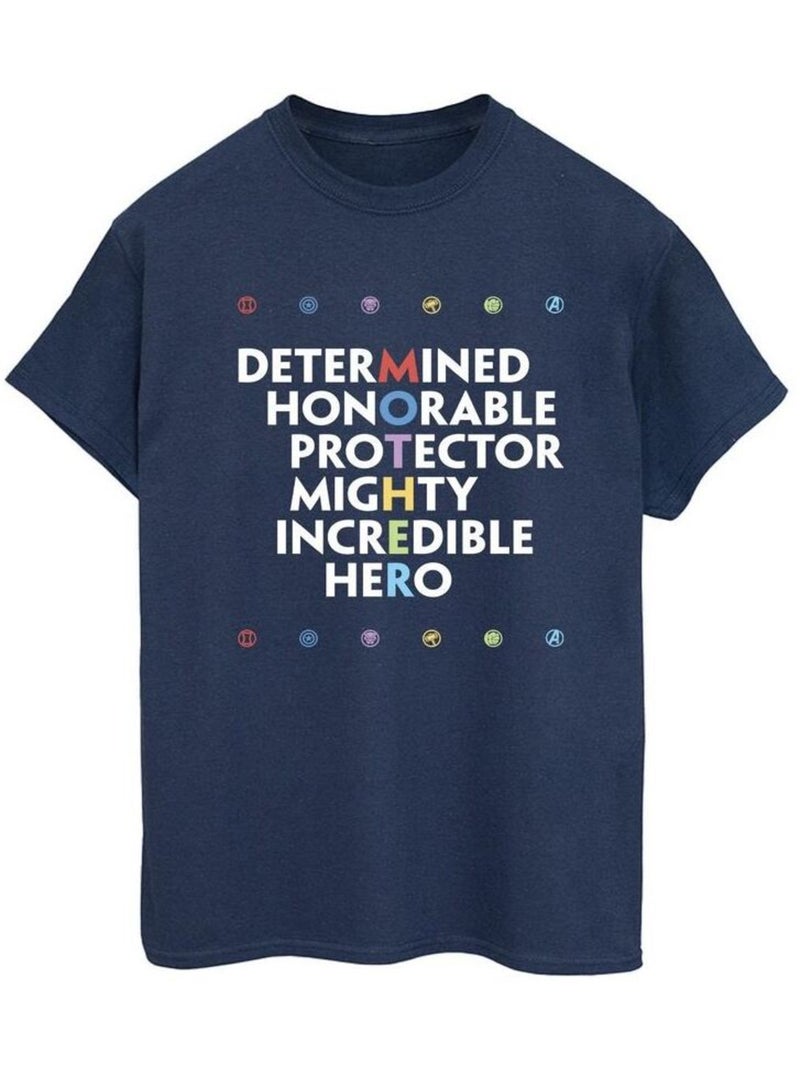 Marvel - T-shirt AVENGERS MOTHER Bleu marine - Kiabi