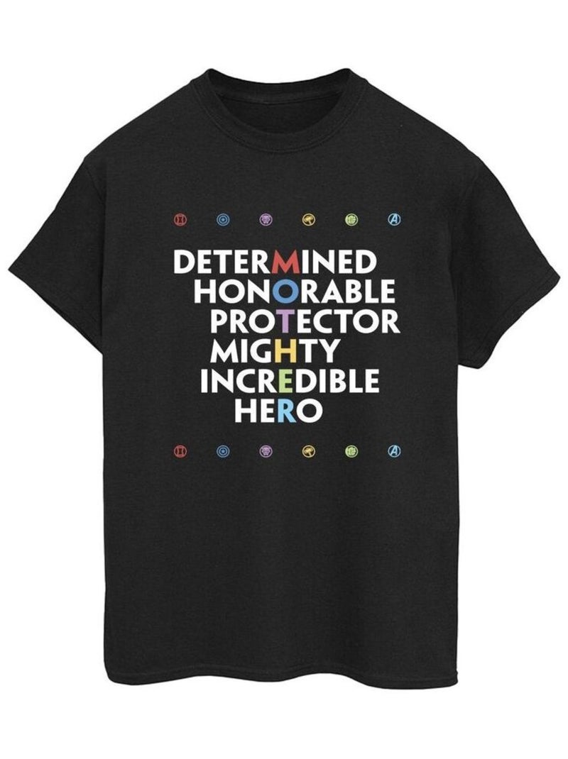 Marvel - T-shirt AVENGERS MOTHER Noir - Kiabi
