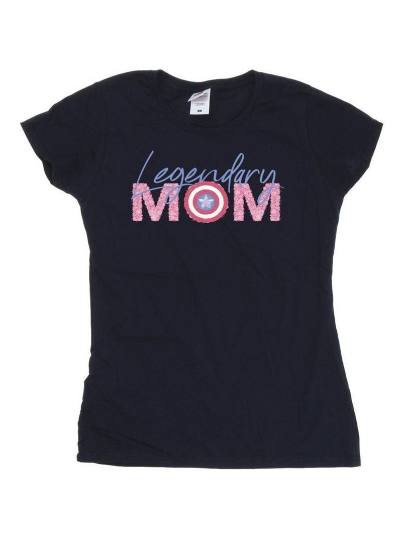 Marvel - T-shirt AVENGERS MUM Bleu marine - Kiabi