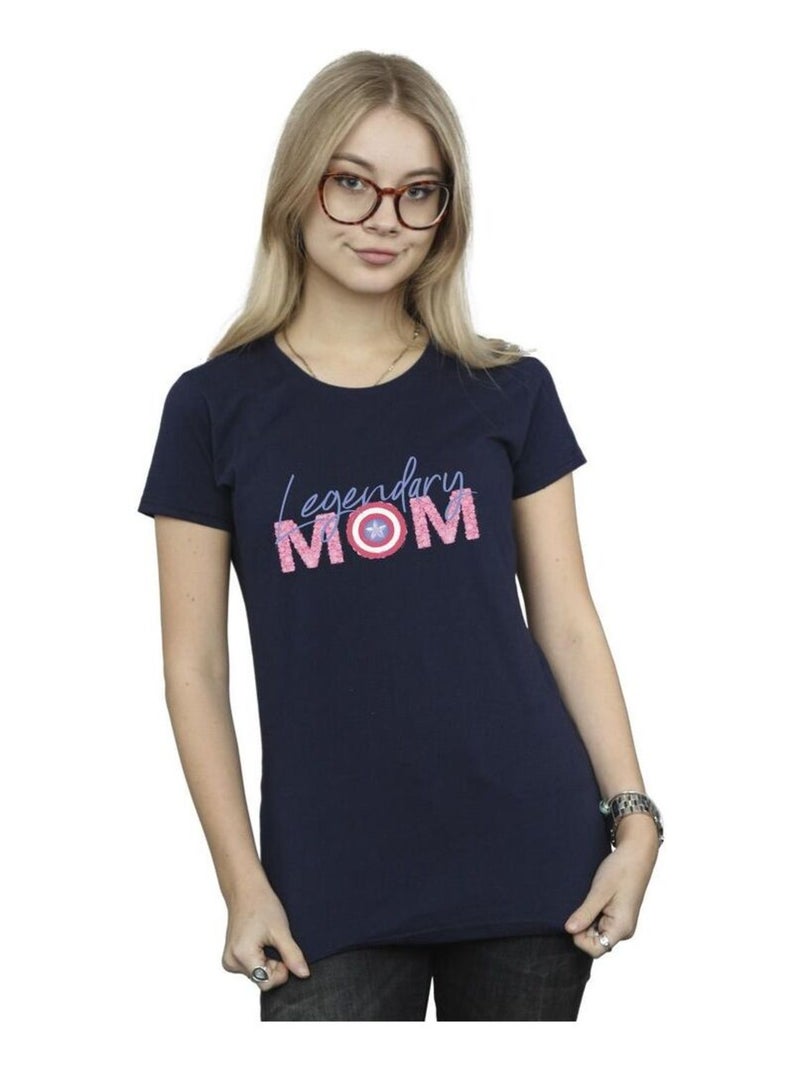 Marvel - T-shirt AVENGERS MUM Bleu marine - Kiabi