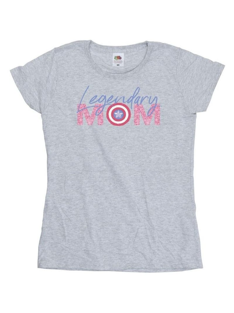 Marvel - T-shirt AVENGERS MUM Gris chiné - Kiabi