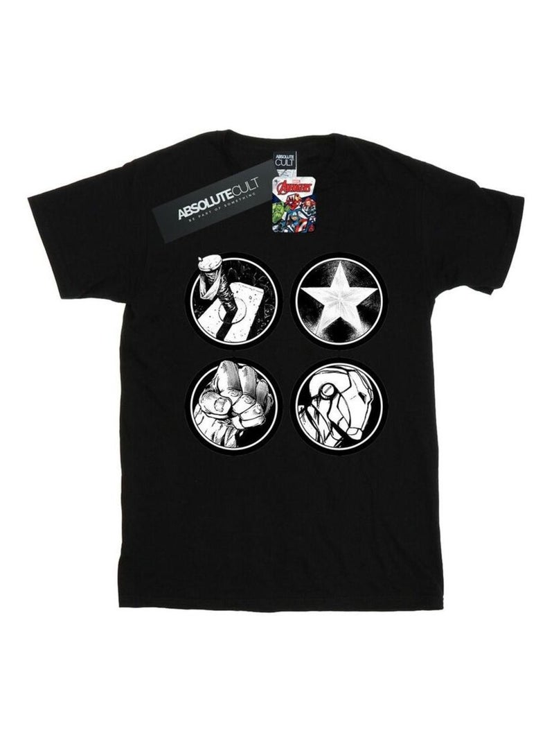 Marvel - T-shirt AVENGERS Noir - Kiabi