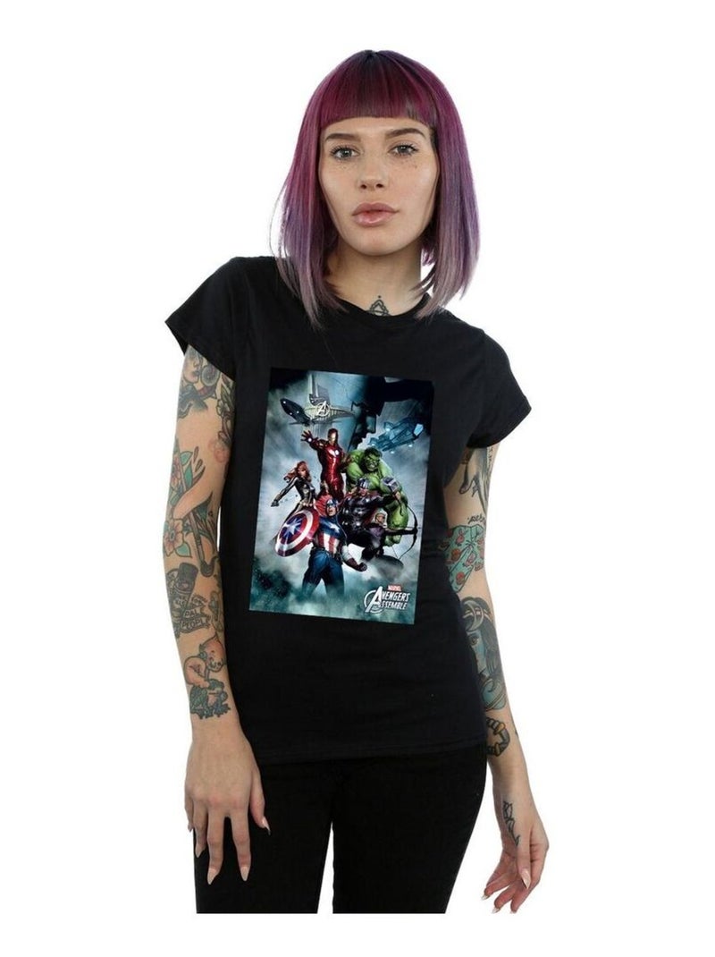 Marvel - T-shirt AVENGERS Noir - Kiabi
