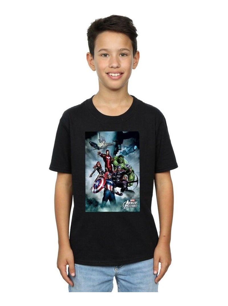 Marvel - T-shirt AVENGERS Noir - Kiabi