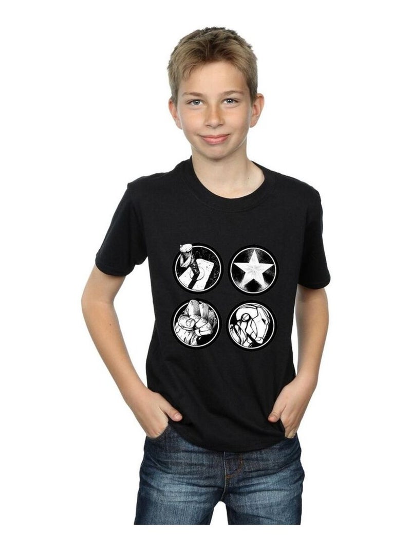Marvel - T-shirt AVENGERS Noir - Kiabi