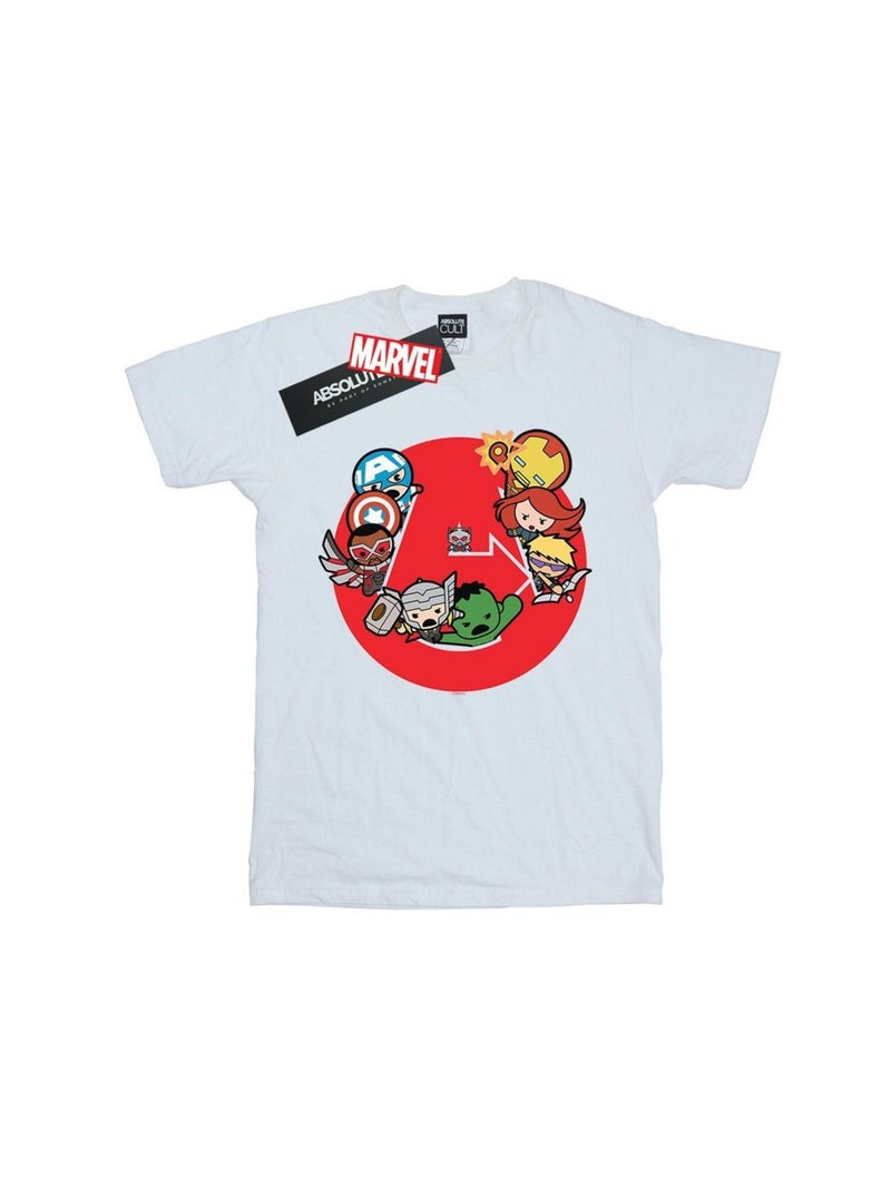 Marvel - T-shirt AVENGERS READY STEADY WAR Blanc - Kiabi
