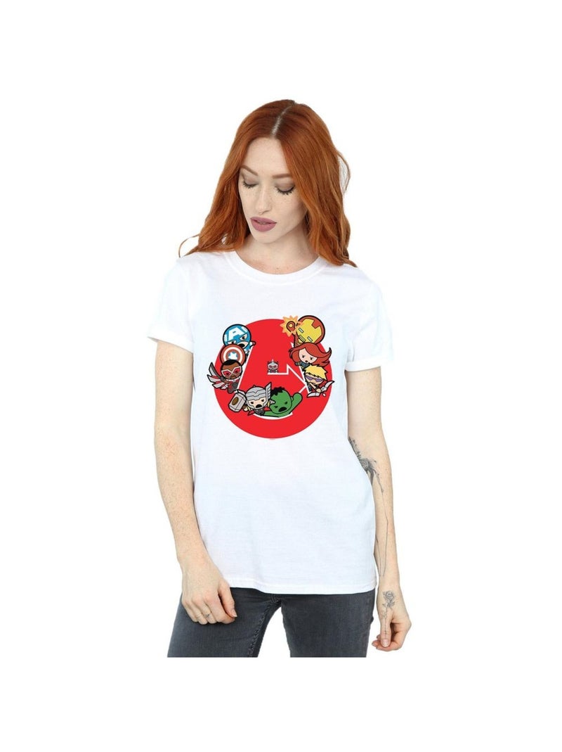 Marvel - T-shirt AVENGERS READY STEADY WAR Blanc - Kiabi