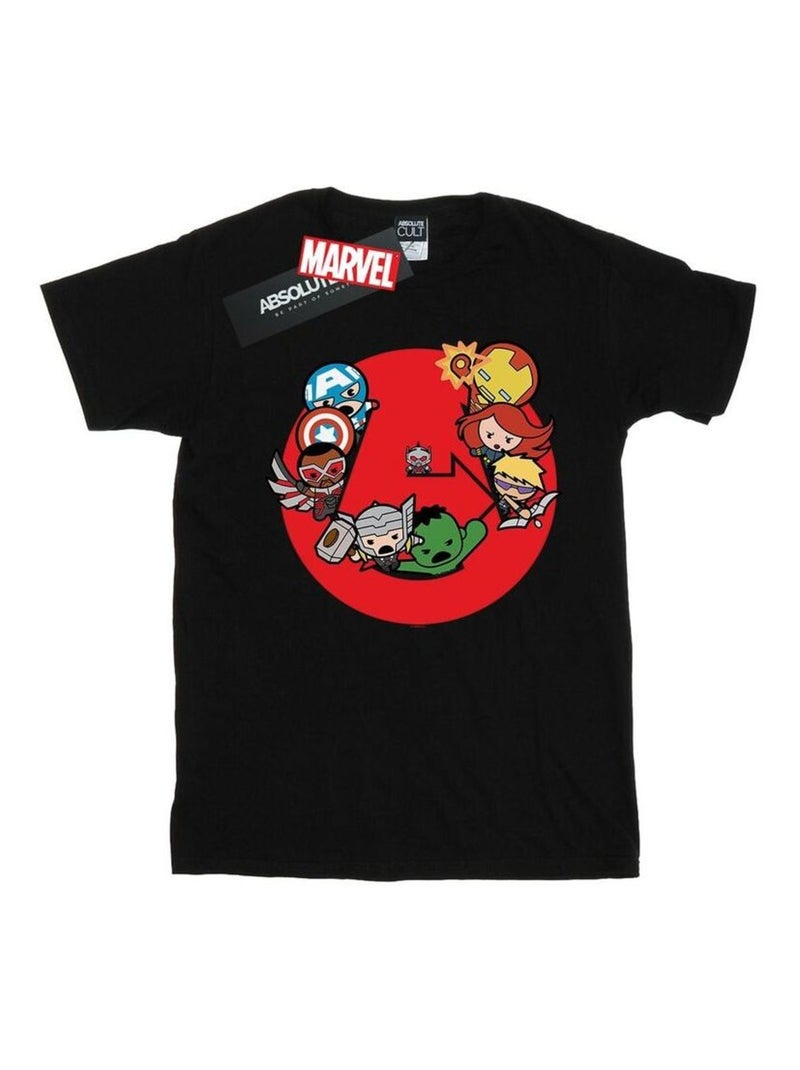 Marvel - T-shirt AVENGERS READY STEADY WAR Noir - Kiabi