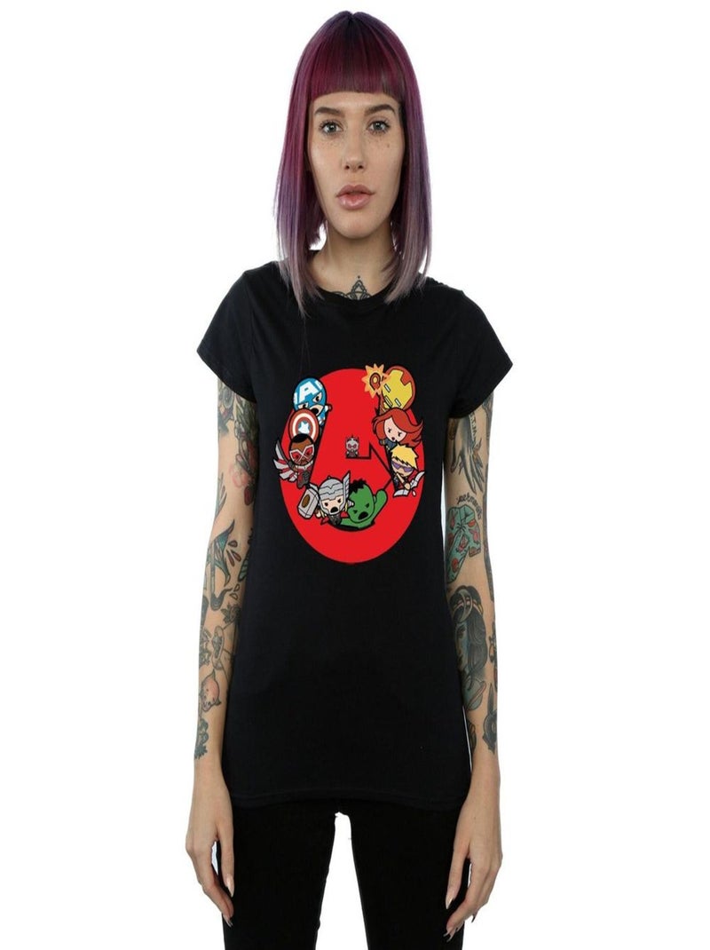 Marvel - T-shirt AVENGERS READY STEADY WAR Noir - Kiabi