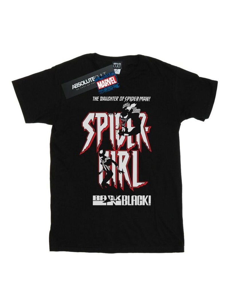 Marvel - T-shirt BACK IN BLACK Noir - Kiabi