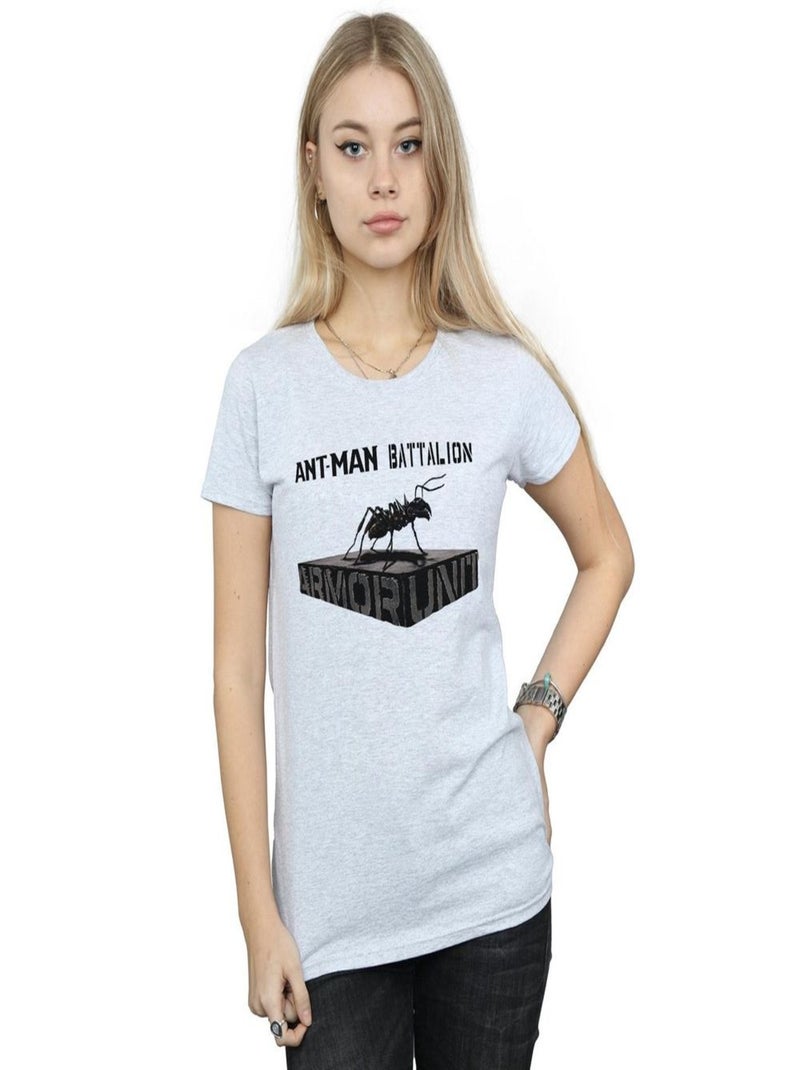 Marvel - T-shirt BATALLION Gris chiné - Kiabi