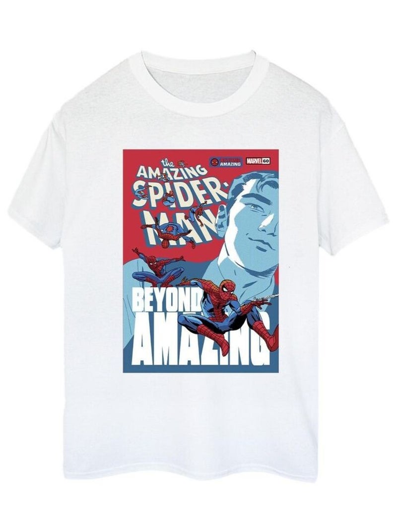 Marvel - T-shirt BEYOND AMAZING Blanc - Kiabi