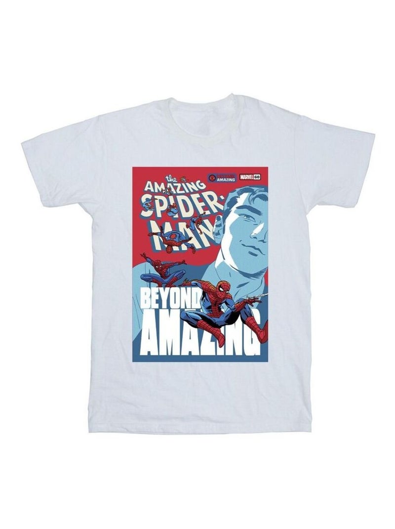 Marvel - T-shirt BEYOND AMAZING Blanc - Kiabi