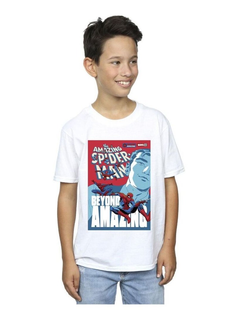 Marvel - T-shirt BEYOND AMAZING Blanc - Kiabi