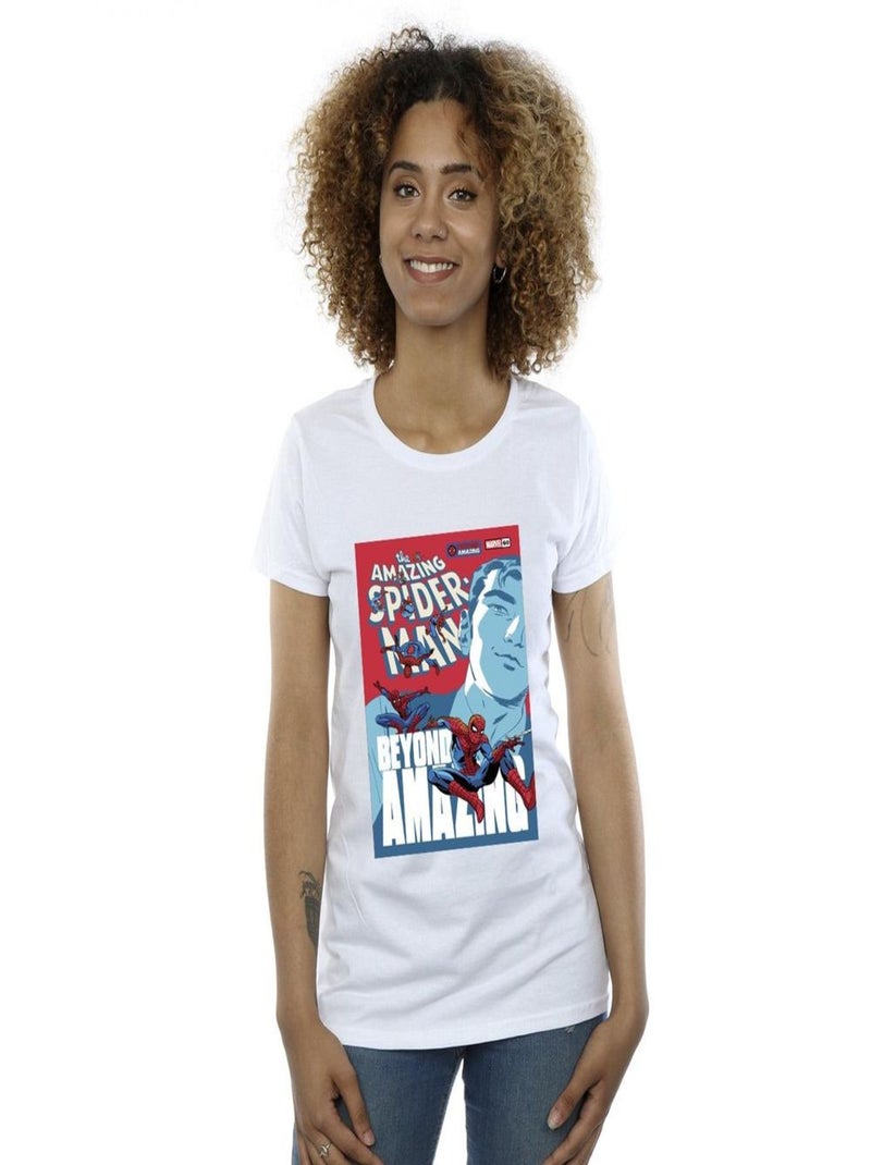Marvel - T-shirt BEYOND AMAZING Blanc - Kiabi