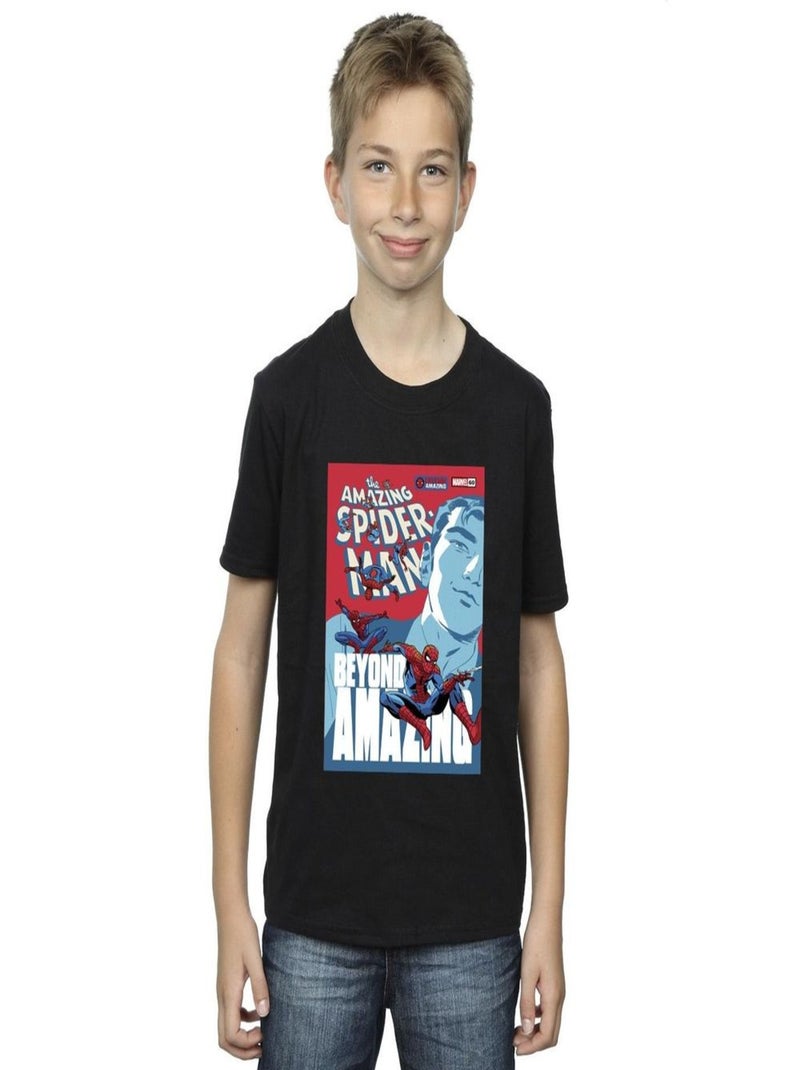 Marvel - T-shirt BEYOND AMAZING Noir - Kiabi