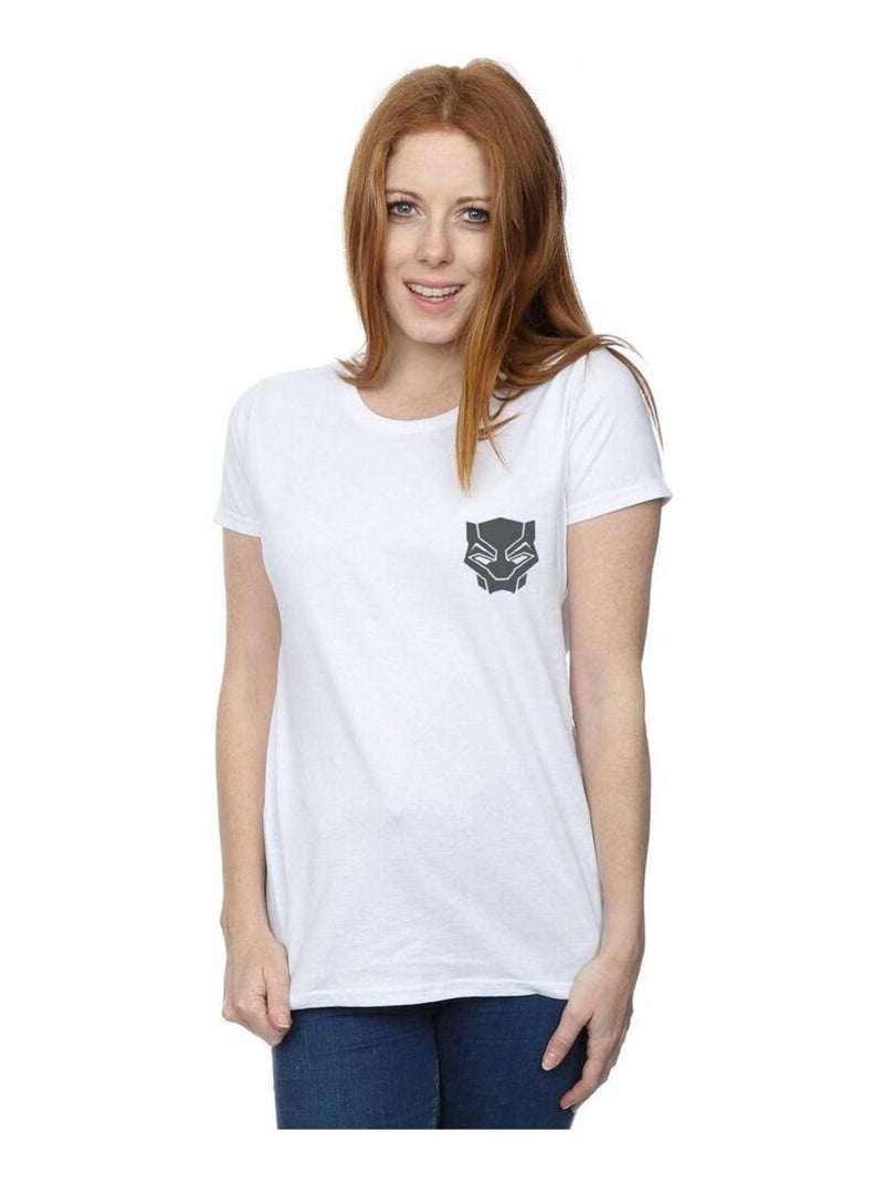 Marvel - T-shirt BLACK ON BLACK Blanc - Kiabi