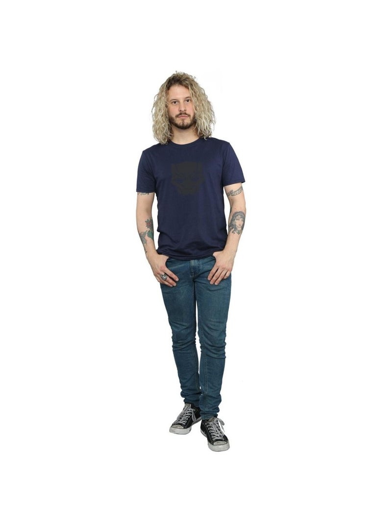 Marvel - T-shirt BLACK ON BLACK Bleu marine - Kiabi