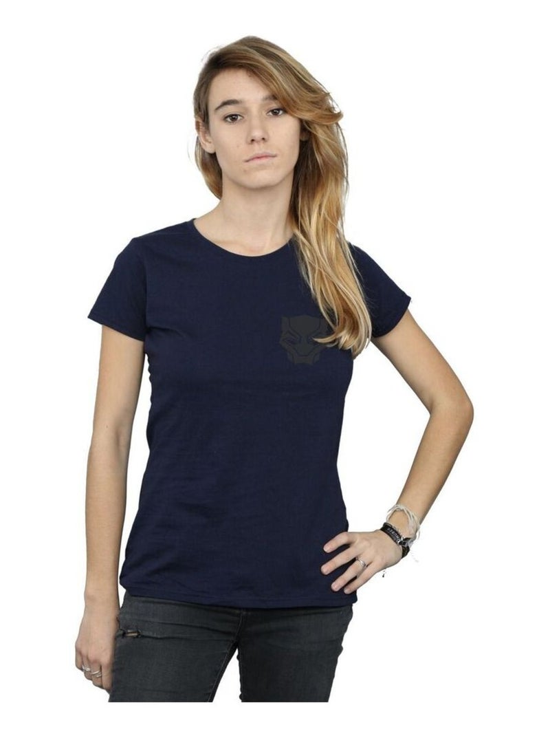 Marvel - T-shirt BLACK ON BLACK Bleu marine - Kiabi